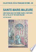 Télécharger le livre libro Sainte-marie-majeure